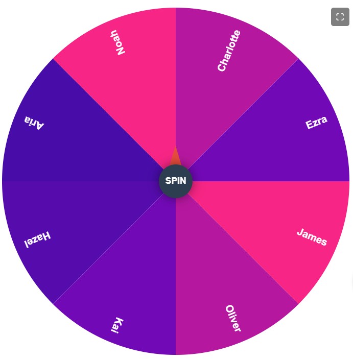 Sunset theme Color for Spin In Wheel